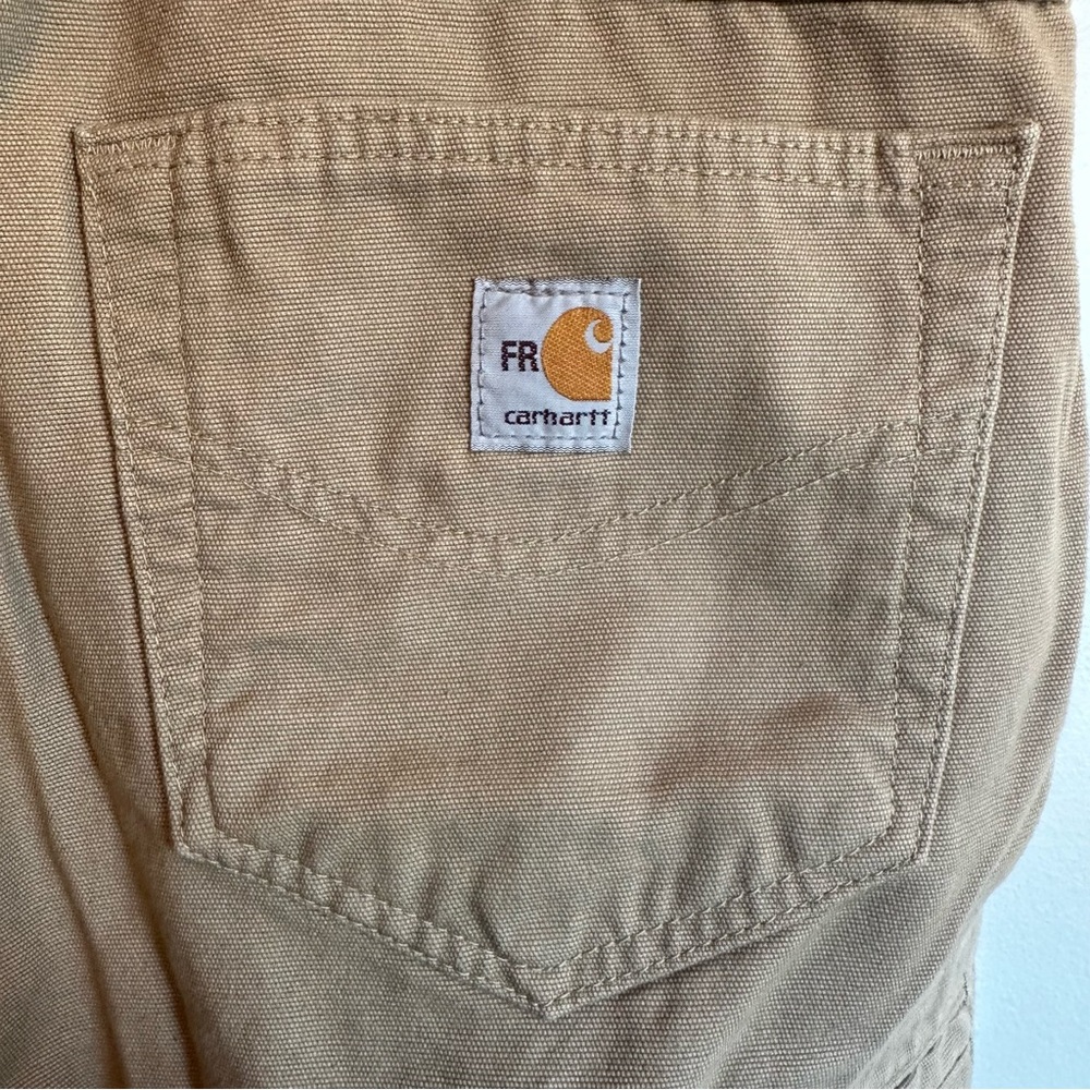 SOLD- Carhartt FR Midweight Canvas Jean Mens Size 40x30 Pants Fire Resistant - Picture 5 of 9